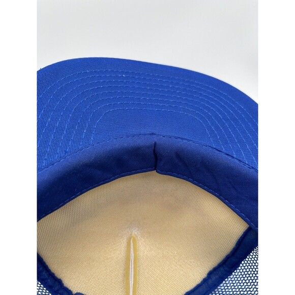 Vintage VTG Valspar Mesh Snapback Hat Trucker Brand Blue/White New NWOT - Picture 4 of 5